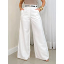 Calça Pantalona de Linho Feminina – Cintura Alta, Estilo Alfaiataria e Caimento Elegante