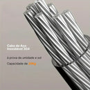 Varal Invisível Retrátil de Aço inox