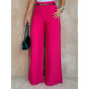 Calça Pantalona de Linho Feminina – Cintura Alta, Estilo Alfaiataria e Caimento Elegante