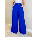 Calça Pantalona de Linho Feminina – Cintura Alta, Estilo Alfaiataria e Caimento Elegante