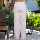 Calça Pantalona de Linho Feminina – Cintura Alta, Estilo Alfaiataria e Caimento Elegante