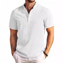 Camisa de Verao Masculina Retro - Linho